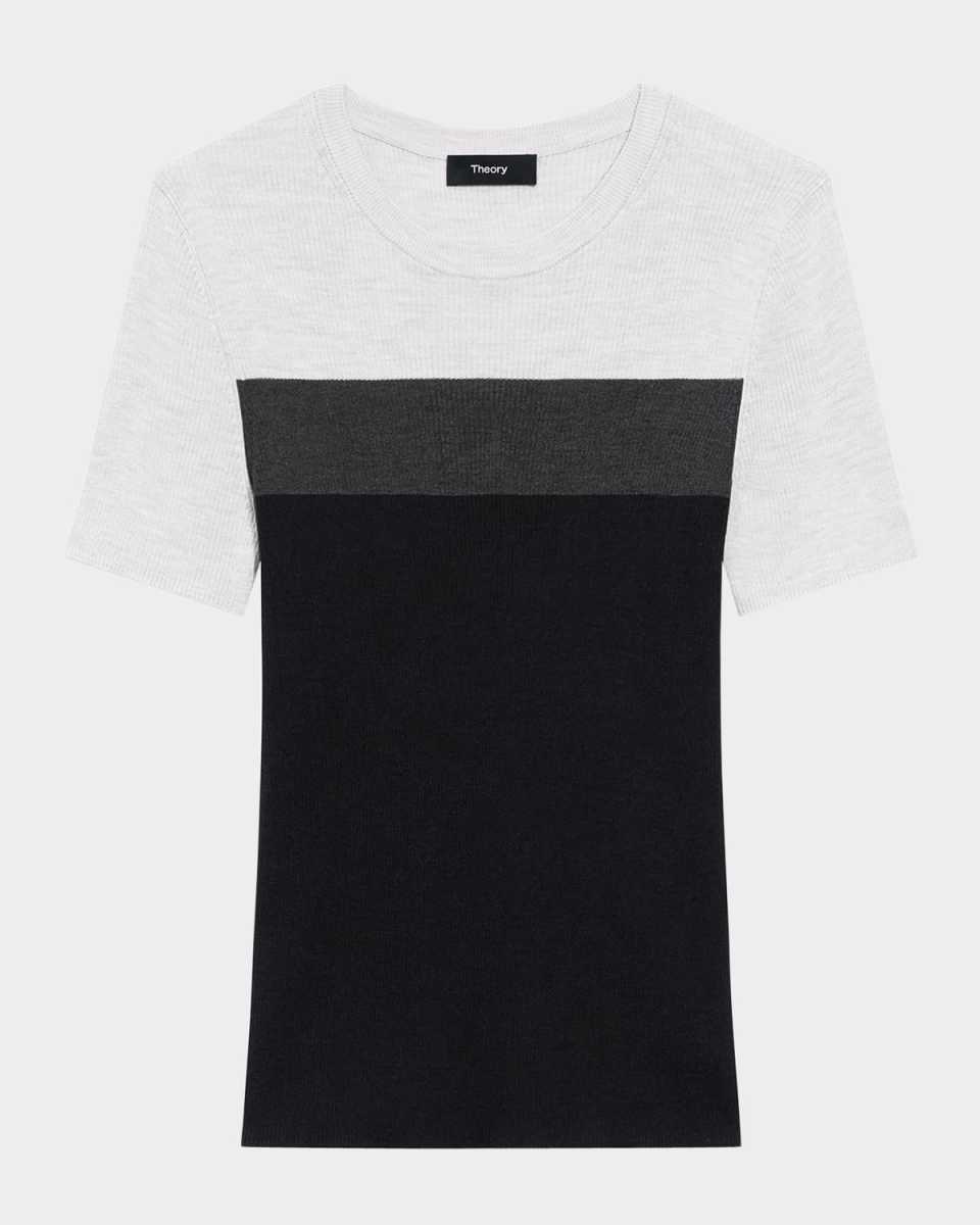 Washable Silk Basic Tee